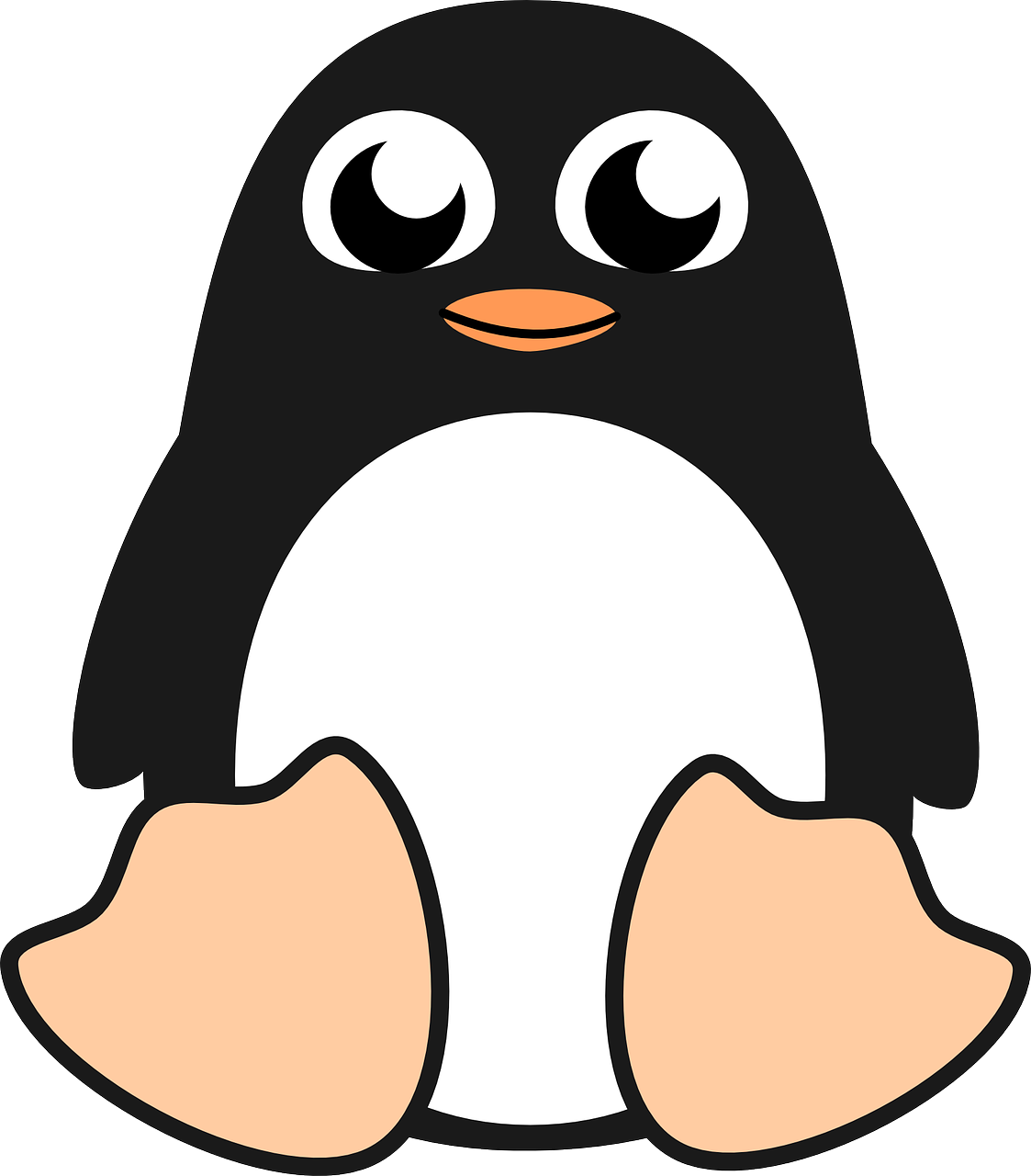 Pingvinas, Paukštis, Linux, Tux, Mielas, Nemokama Vektorinė Grafika, Nemokamos Nuotraukos,  Nemokama Licenzija