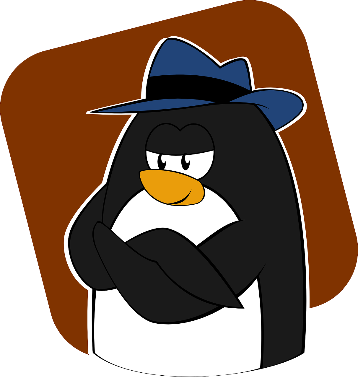Pingvinas, Gyvūnas, Fedora, Skrybėlę, Linux, Sombrero, Tux, Nemokama Vektorinė Grafika, Nemokamos Nuotraukos,  Nemokama Licenzija