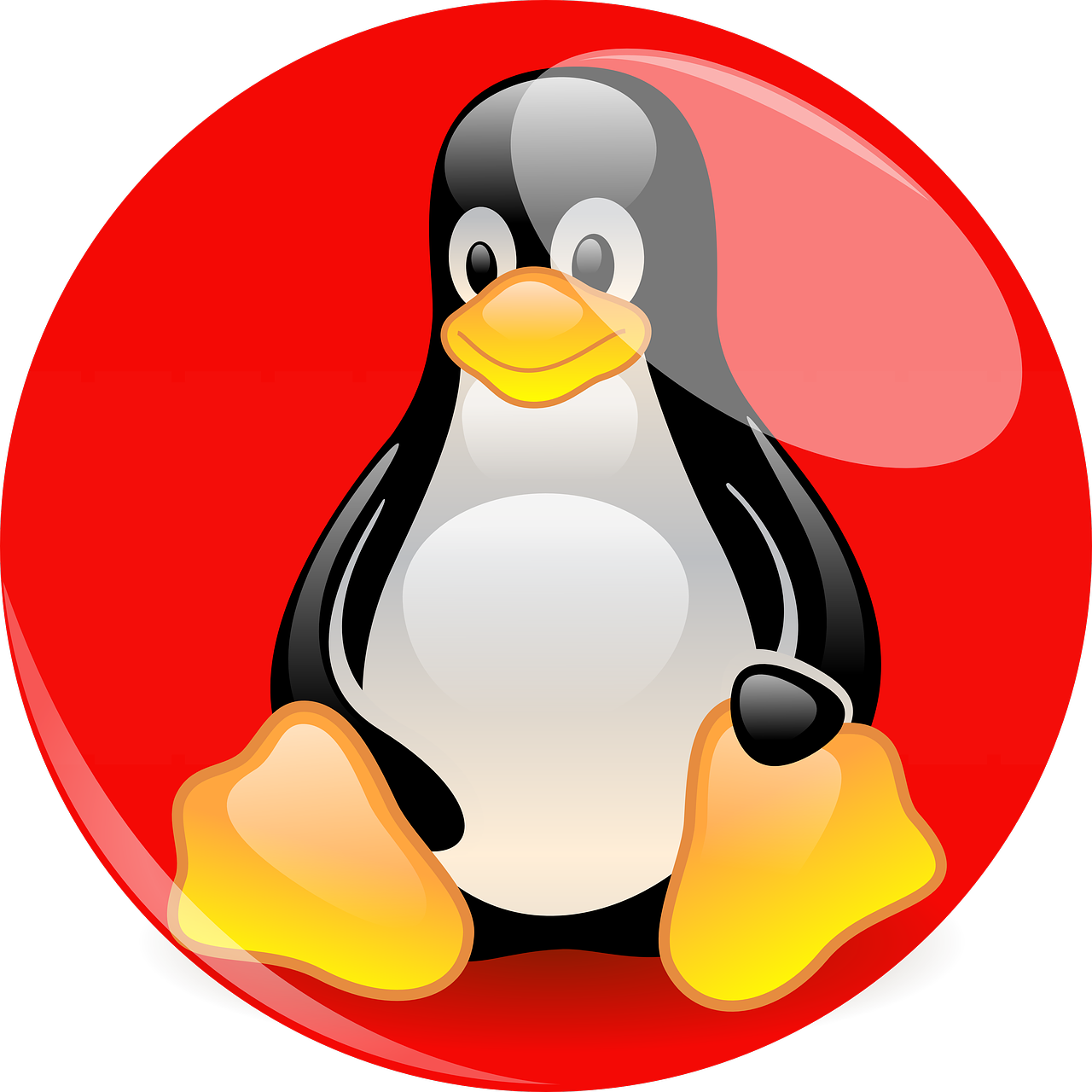 Pingvinas, Linux, Talismanas, Animacinio Filmo Herojus, Figūra, Raudona, Piešimas, Nemokamos Nuotraukos,  Nemokama Licenzija