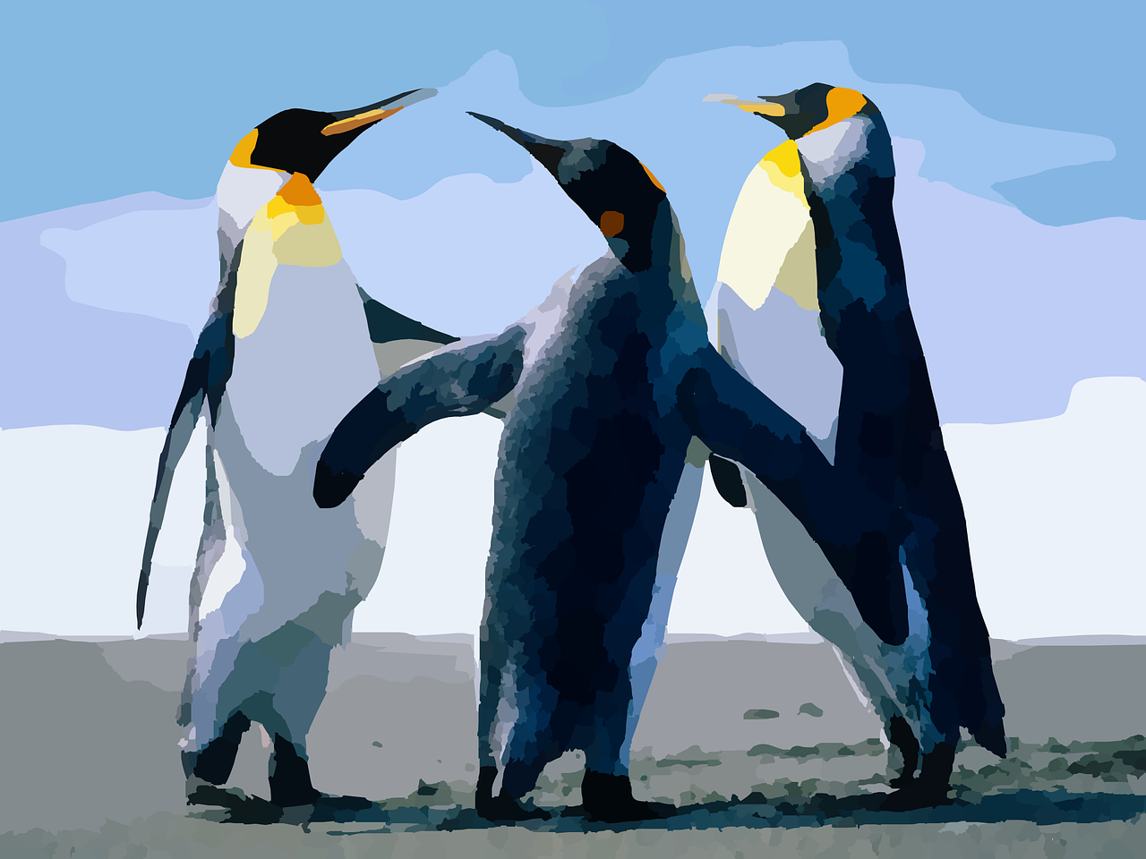 Pingvinas, Tux, Paukščiai, Arktinė, Žiema, Komanda, Nemokama Vektorinė Grafika, Nemokamos Nuotraukos,  Nemokama Licenzija