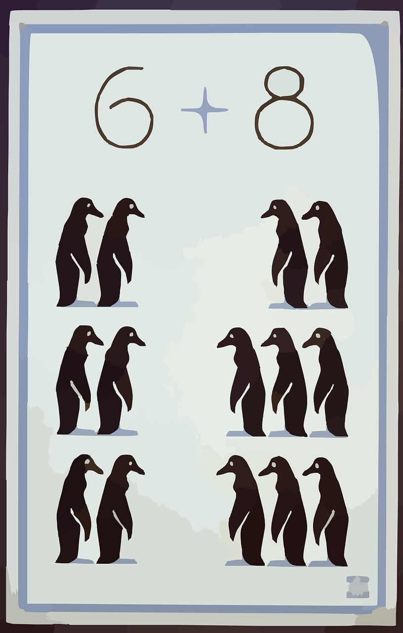 Pingvinas, Gyvūnas, Aritmetinis, Papildymas, Nemokama Vektorinė Grafika, Nemokamos Nuotraukos,  Nemokama Licenzija