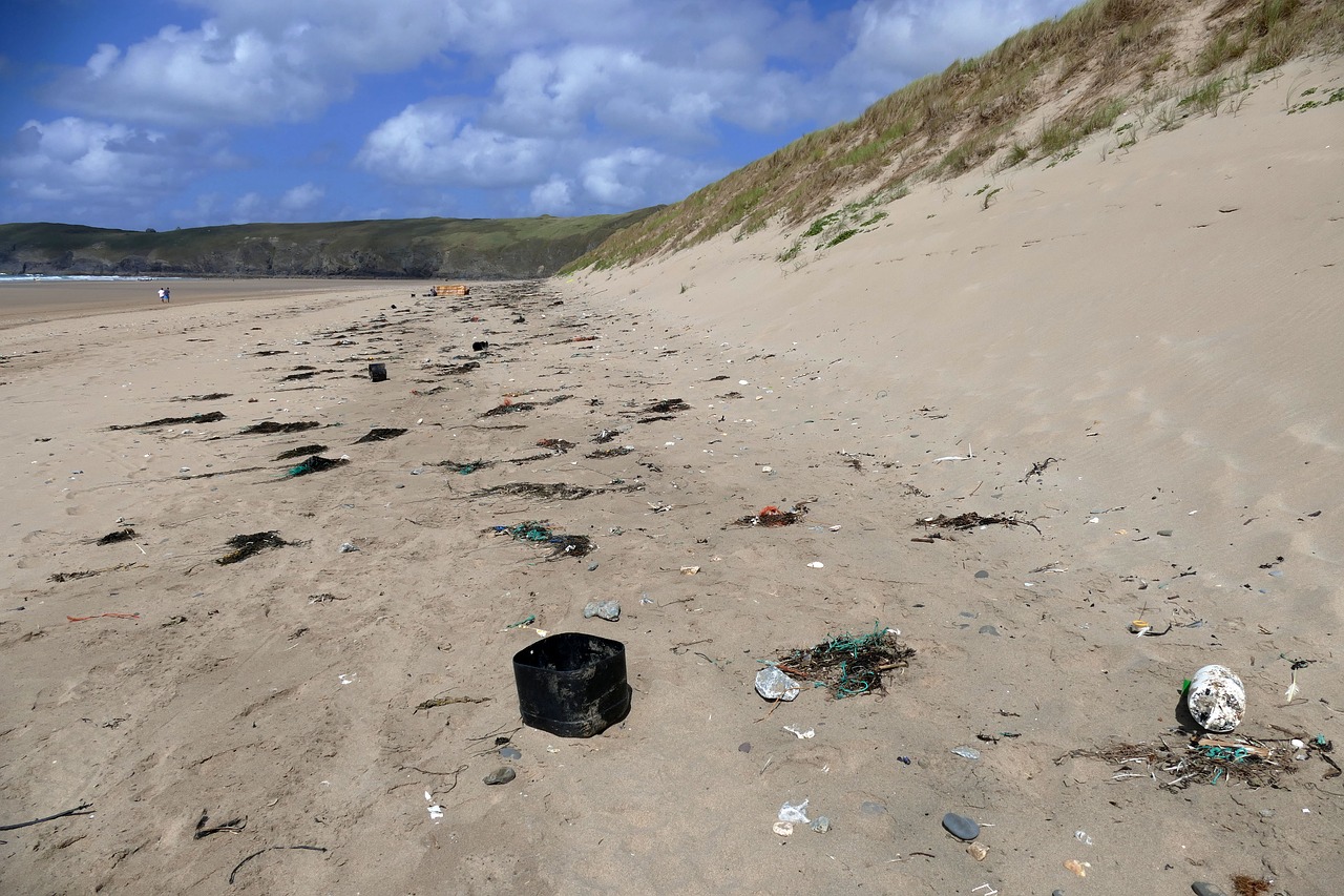 Penalės Smėlis, Perranporth, Cornwall, Papludimys, Paplūdimiai, Jūra, Kranto, Anglija, Bangos, Įlanka