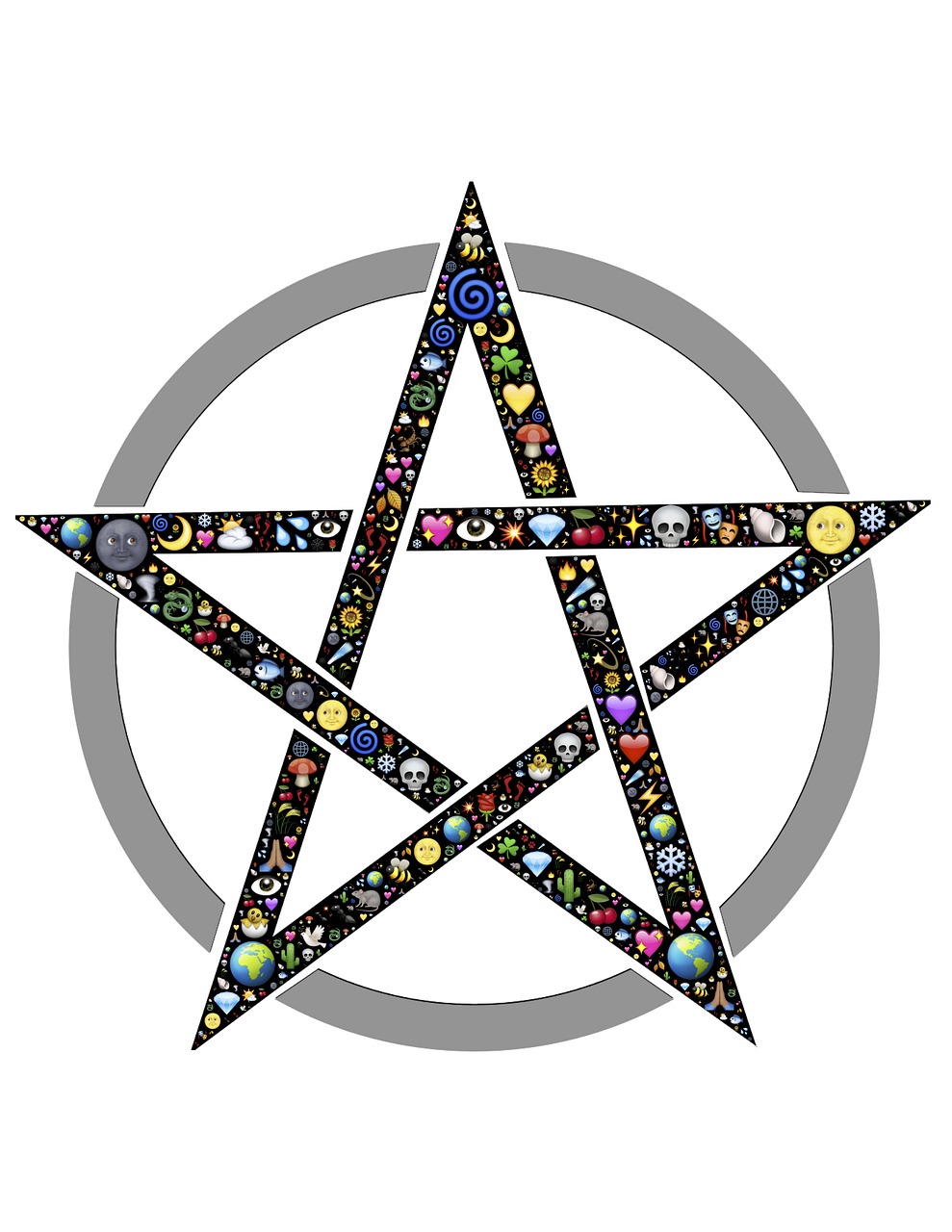 Pentakelis, Pentangis, Žvaigždė, Ratas, Simbolis, Pentagrama, Neopaganas, Wicca, Tradicija, Neopaganizmas