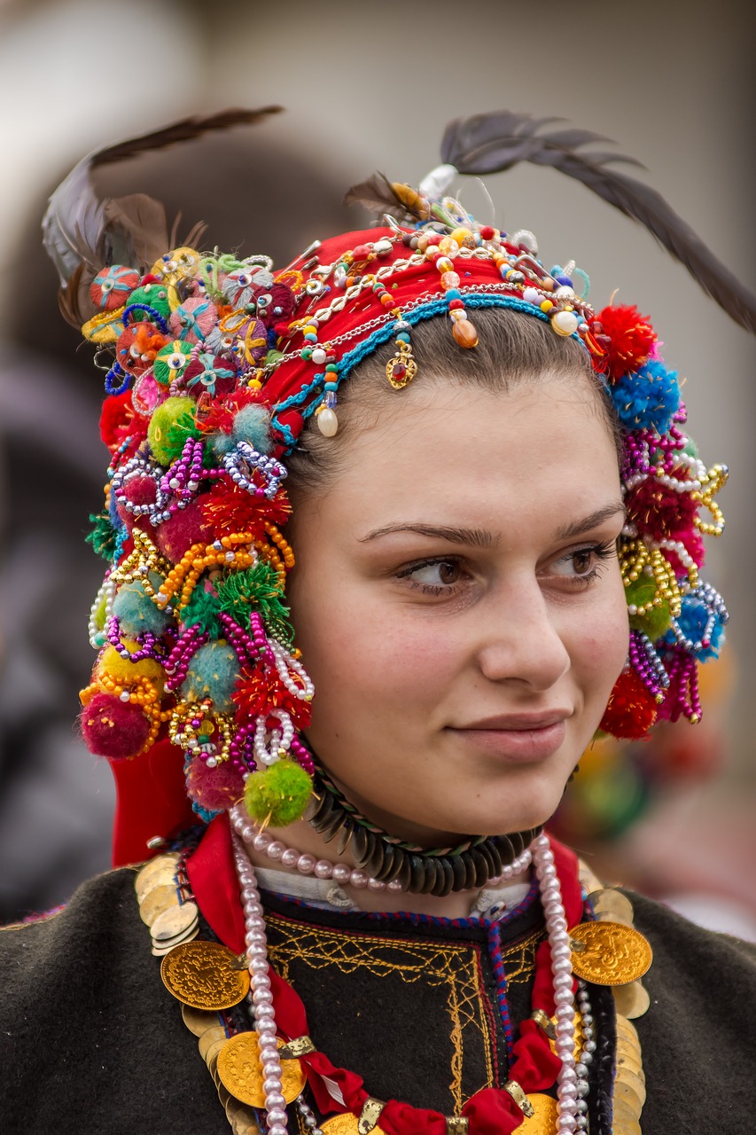 Žmonės,  Papuošalai,  Tradicinis,  Festivalis,  Kostiumas,  Šokėja,  Šventė,  Moteris,  Velykos,  Bulgarų