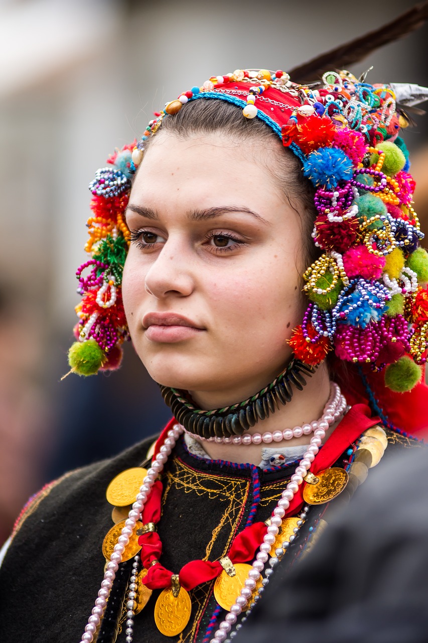 Žmonės,  Papuošalai,  Tradicinis,  Festivalis,  Kostiumas,  Šokėja,  Šventė,  Moteris,  Velykos,  Bulgarų