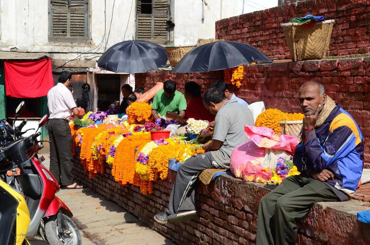 Žmonės, Aukos, Katmandu, Gėlės, Nepalas, Nemokamos Nuotraukos,  Nemokama Licenzija
