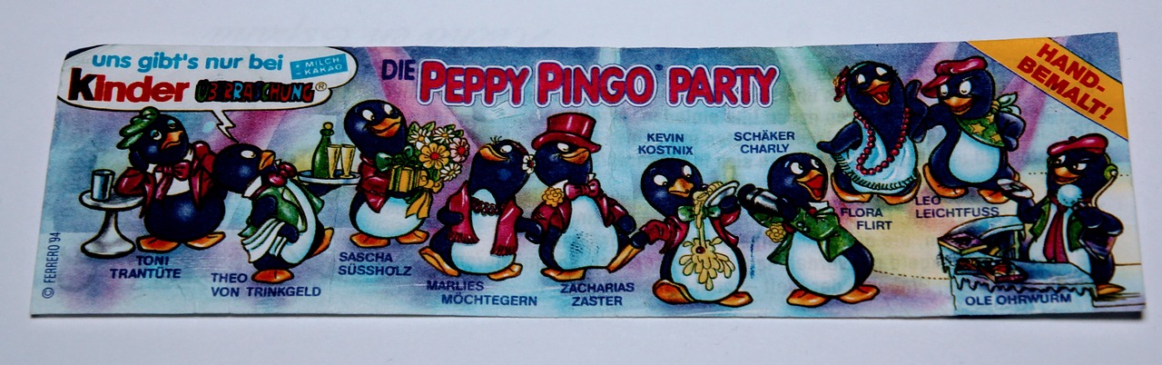 Pepy Pingo Party, 1994, Überraschungseifiguren, Apžvalga, Nemokamos Nuotraukos,  Nemokama Licenzija