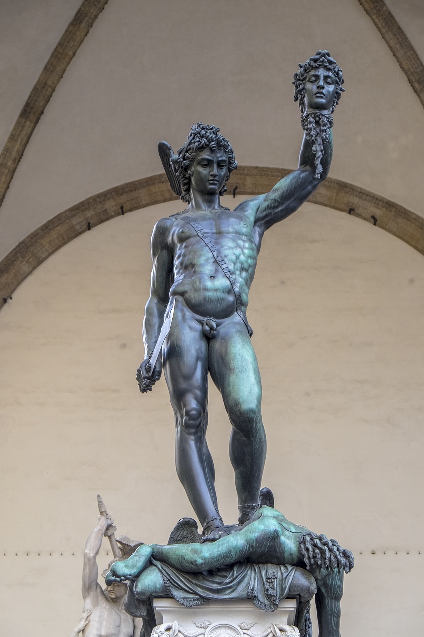 Perseus, Medusa, Firenze, Skulptūra, Italy, Žalvaris, Menas, Nemokamos Nuotraukos,  Nemokama Licenzija