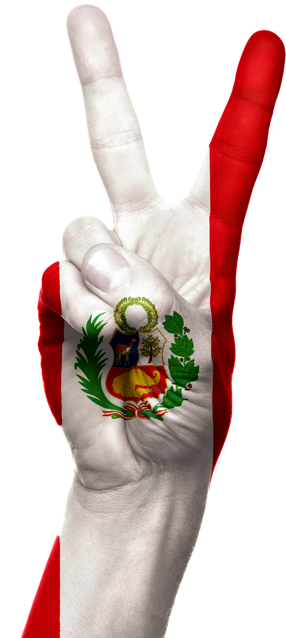 Peru, Vėliava, Ranka, Patriotinis, Patriotizmas, Taika, Pergalė, Ženklas, Simbolis, Šalis