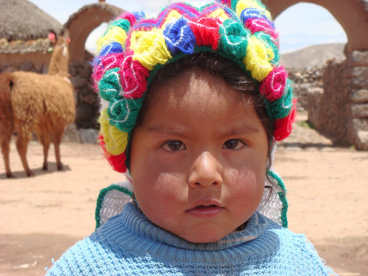 Peru, Mergaitė, Vaikas, Veidai, Žiūrėti, Mielas, Saldus, Veidas, Skrybėlę, Nemokamos Nuotraukos