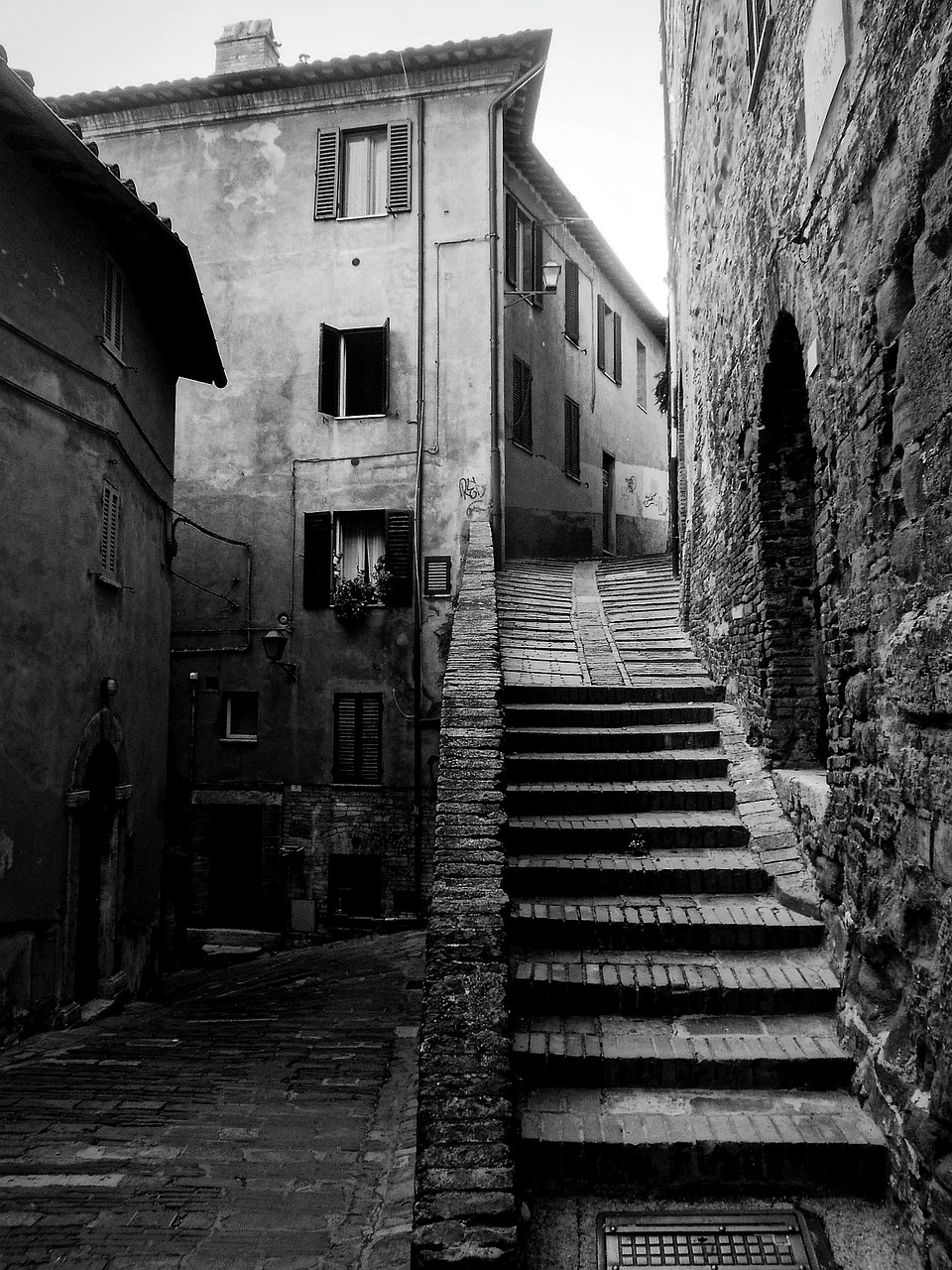 Perugia, Umbria, Italy, Viduramžiai, Miestas, Sienos, Architektūra, Kultūra, Alėja, Juostos