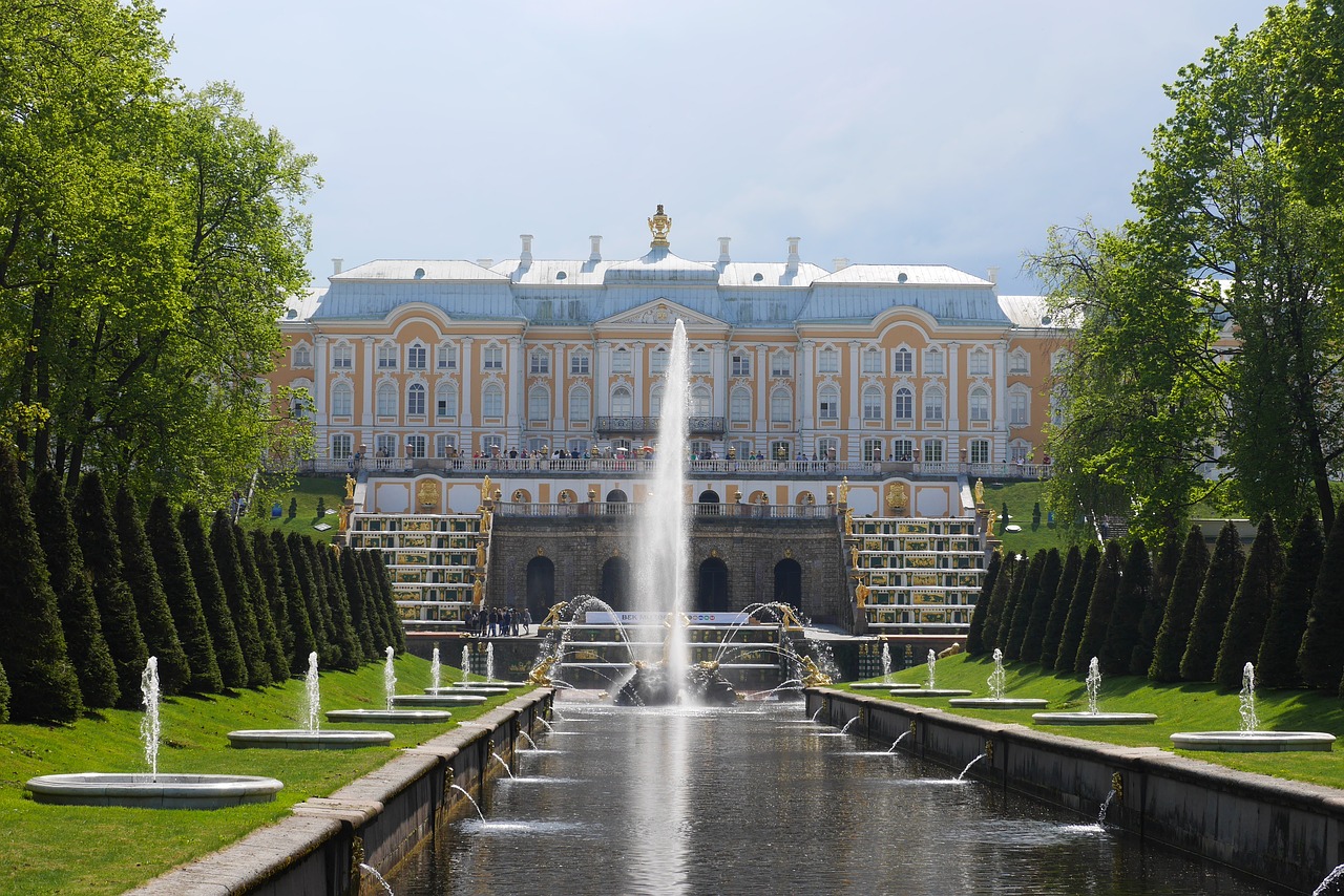 Peterhof,  Rusija,  Parkas,  Pilis,  Fontanas, Nemokamos Nuotraukos,  Nemokama Licenzija