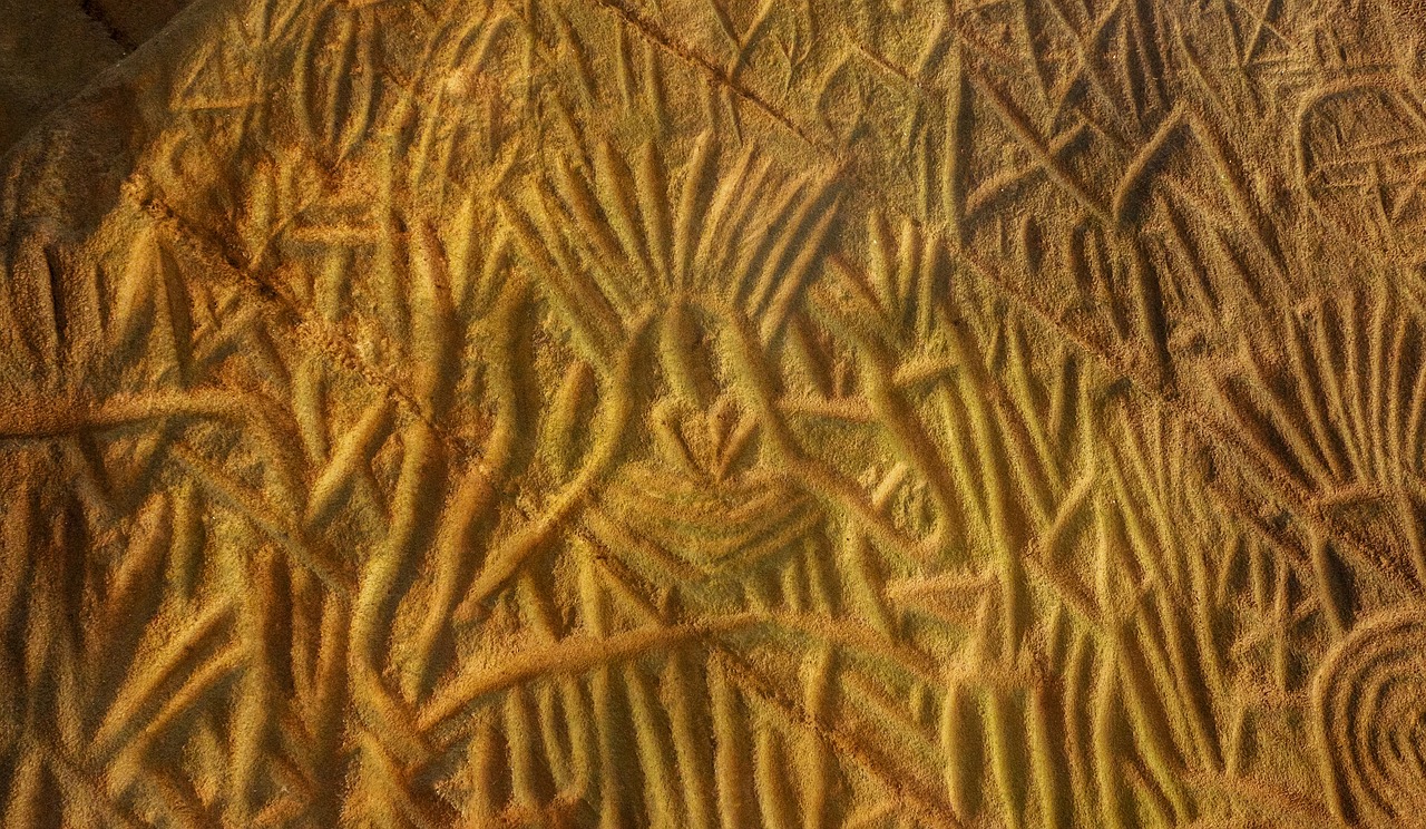 Petroglyfas, Senovės, Edakkal Urvai, 6000 Bc, Wayanad, Kerala, Indija, Istorinis, Kalnas, Rokas