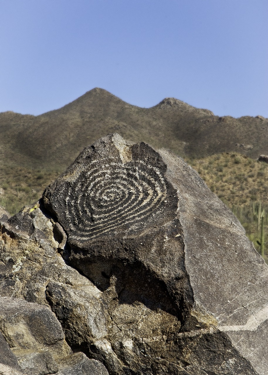 Petroglyfas, Tucson, Arizona, Kalnas, Gimtoji, Nemokamos Nuotraukos,  Nemokama Licenzija
