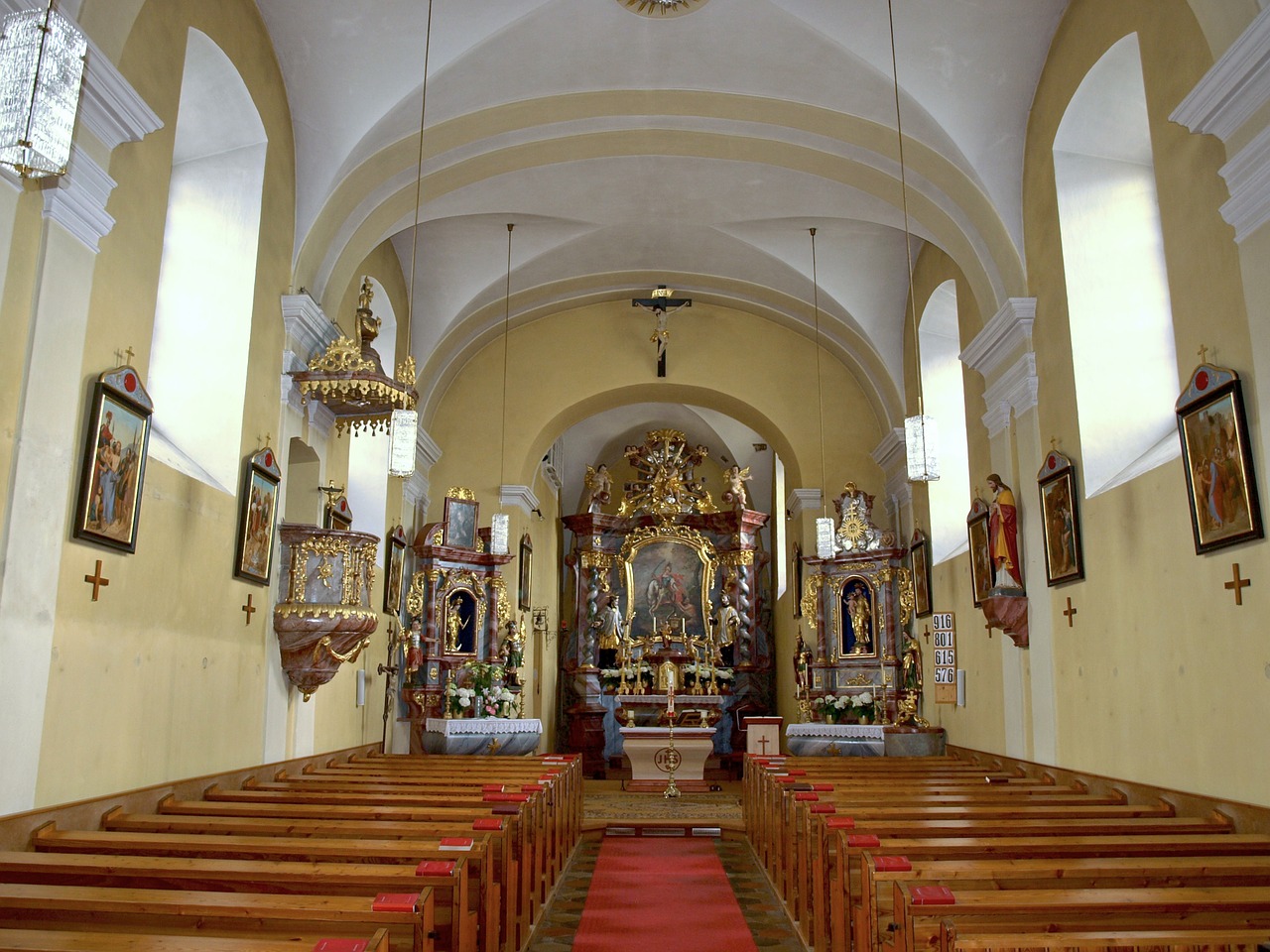 Pfarrkirche, St Martinas, Niederösterreich, Bažnyčia, Interjeras, Praeina, Altorius, Religinis, Krikščionybė, Pastatas