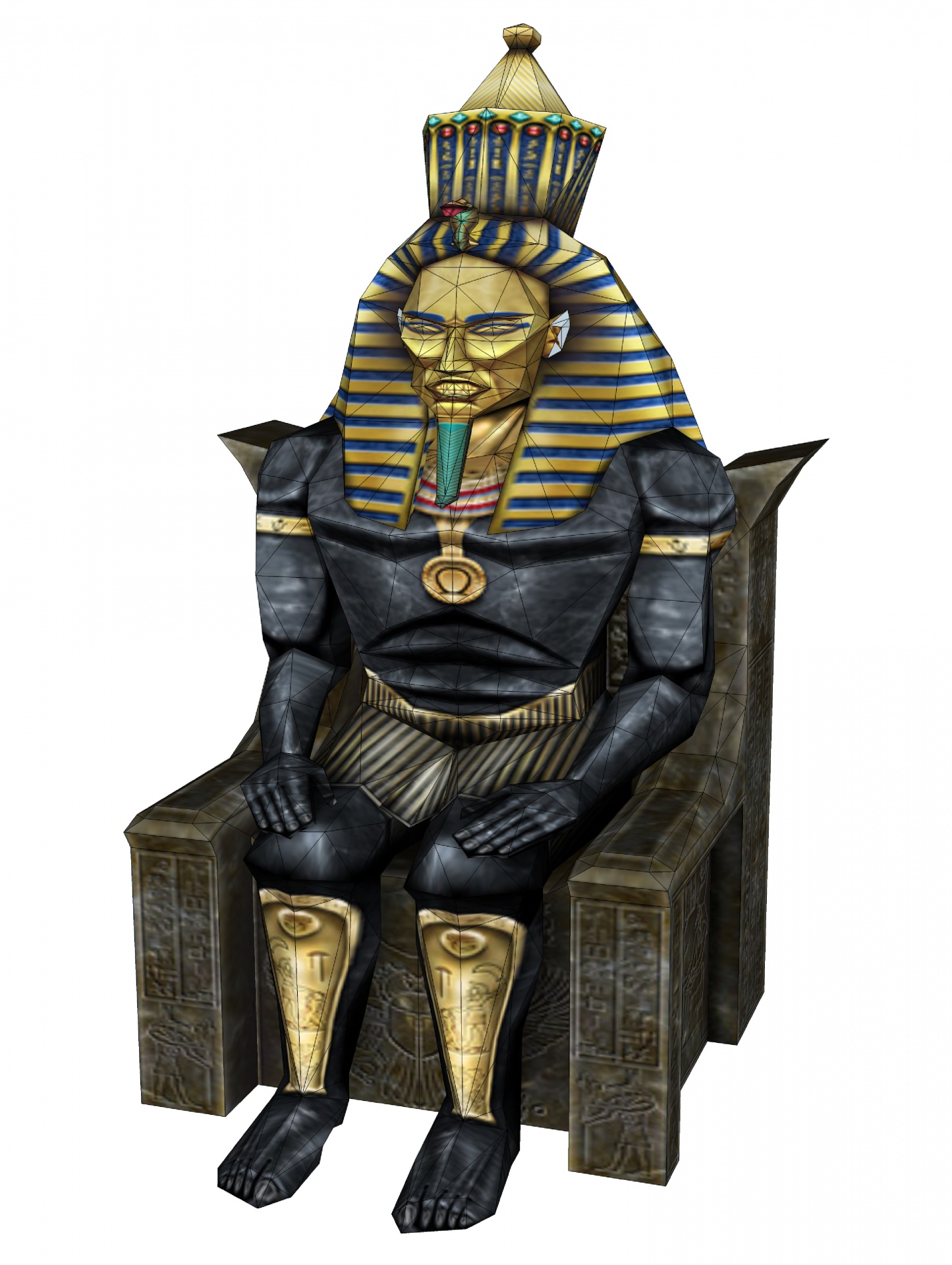 3D,  Piešimas,  Faraonas,  Egiptas,  Egyptian,  Pavadinimas,  Menas,  Skulptūra,  Senovės,  Karalius