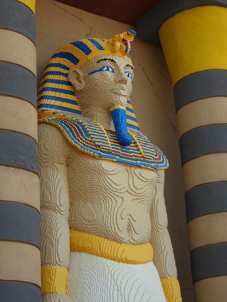 Pharaonic, Egiptas, Valdovas, Lego, Lego Blokai, Statybiniai Blokai, Iš Legos, Kopija, Sujungti, Teminis Parkas
