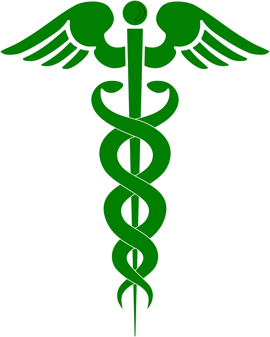 Vaistinė, Gydytojas, Sveikata, Simbolis, Žalias, Gyvatė, Kirminas, Stick, Insignia, Gyvatė