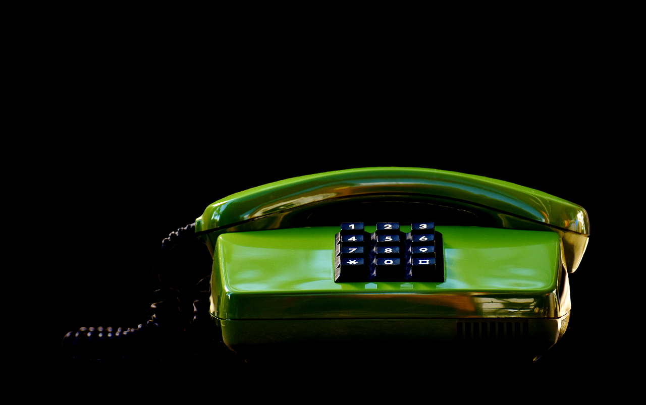 Telefonas, Devintojo Dešimtmečio, Senas, Žalias, Raktai, Komunikacija, Telefonas, Klausytojai, Skambinti, Technologija