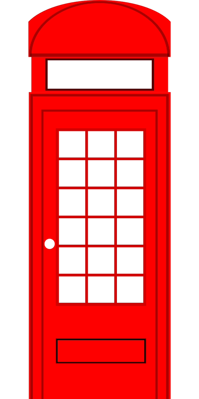 Telefono Budele, Raudona, Londonas, Priekinis, Uk, Britanija, Miesto, Nemokama Vektorinė Grafika, Nemokamos Nuotraukos,  Nemokama Licenzija