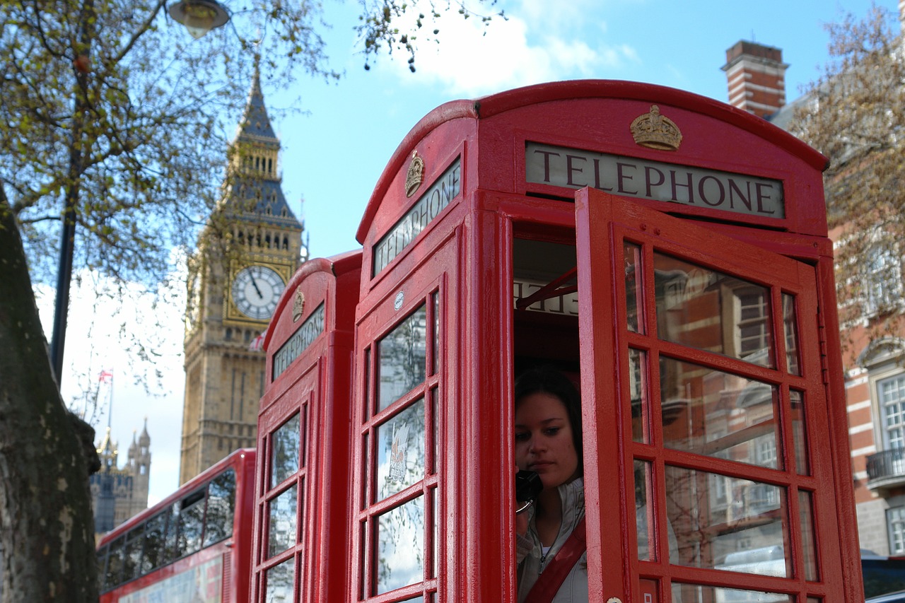 Telefono Būdelė, Skambinimas, Raudona, Londonas, Britanija, Žinomas, Telefono Budele, Telefono Dėžutė, Skambučių Dėžė, Skambučio Kabina