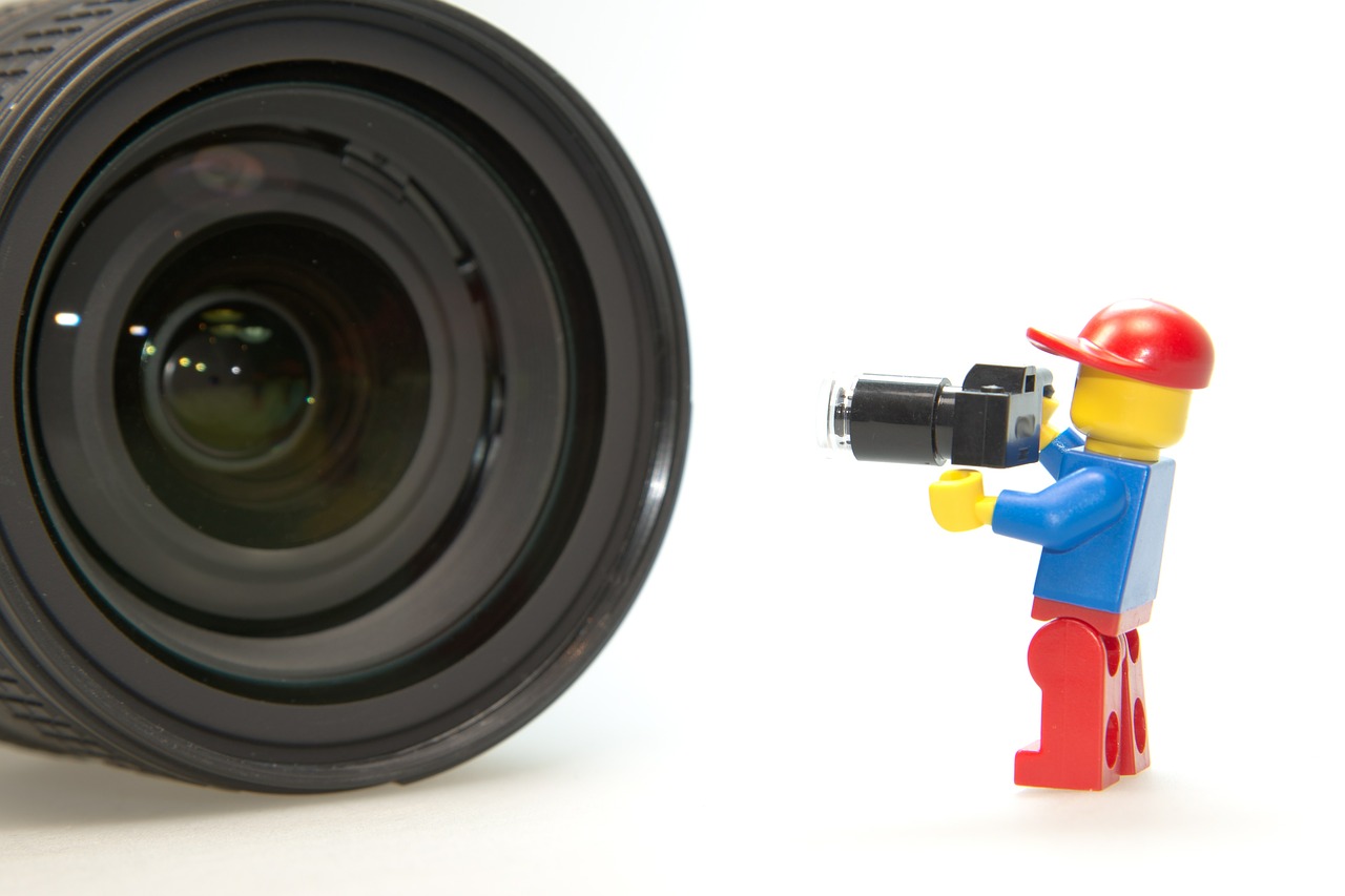 Fotografas, Objektyvas, Lego, Nuotrauka, Fotostudija, Legomaennchen, Slr, Makro, Makro Lęšis, Teleobjektyvas
