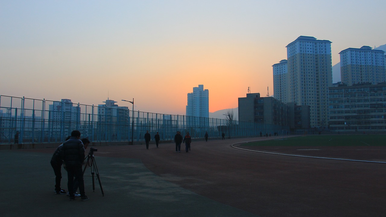 Fotografija, Lanzhou, Campus, Žaidimų Aikštelė, Saulėtekis, Nemokamos Nuotraukos,  Nemokama Licenzija