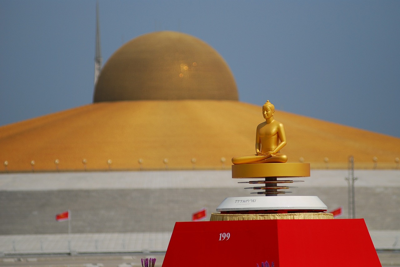 Phra Dhammakaya, Buda, Budizmas, Auksas, Wat, Šventykla, Dhammakaya Pagoda, Tailandas, Nemokamos Nuotraukos,  Nemokama Licenzija