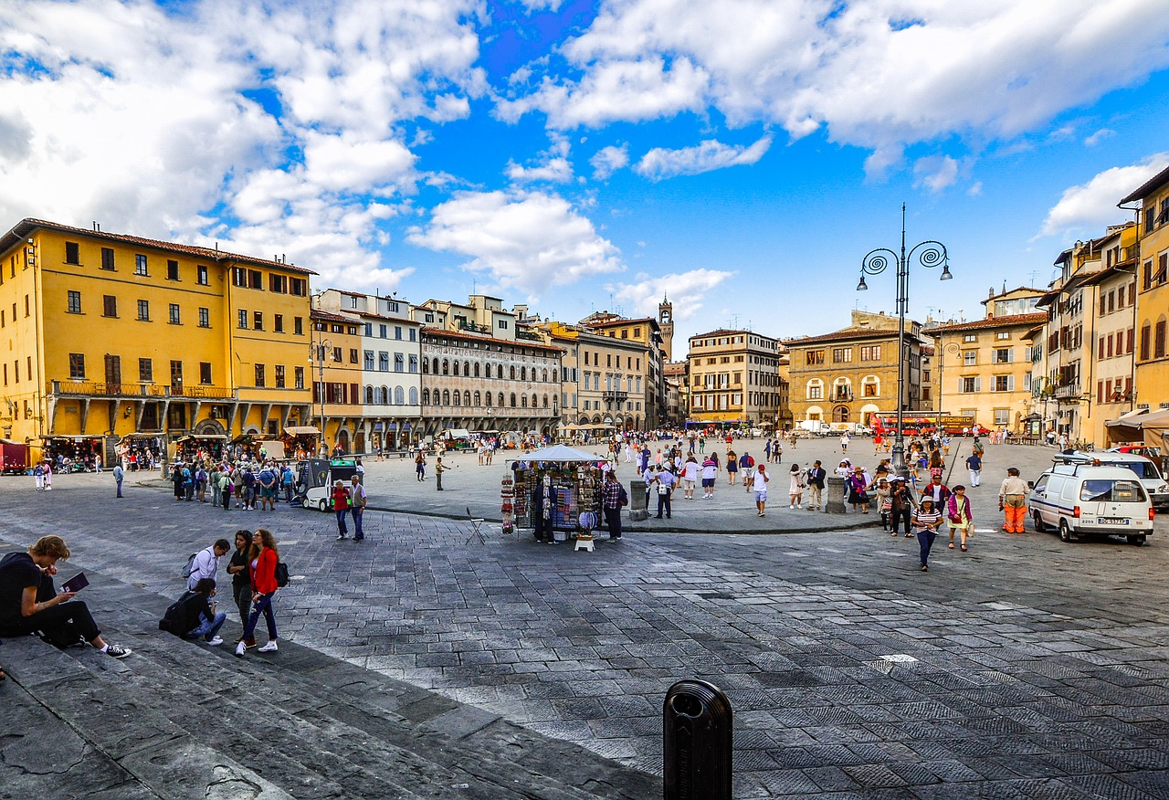 Piazza, Kvadratas, Italy, Ispanų, Florencija, Toskana, Firenze, Turizmas, Kelionė, Miestas