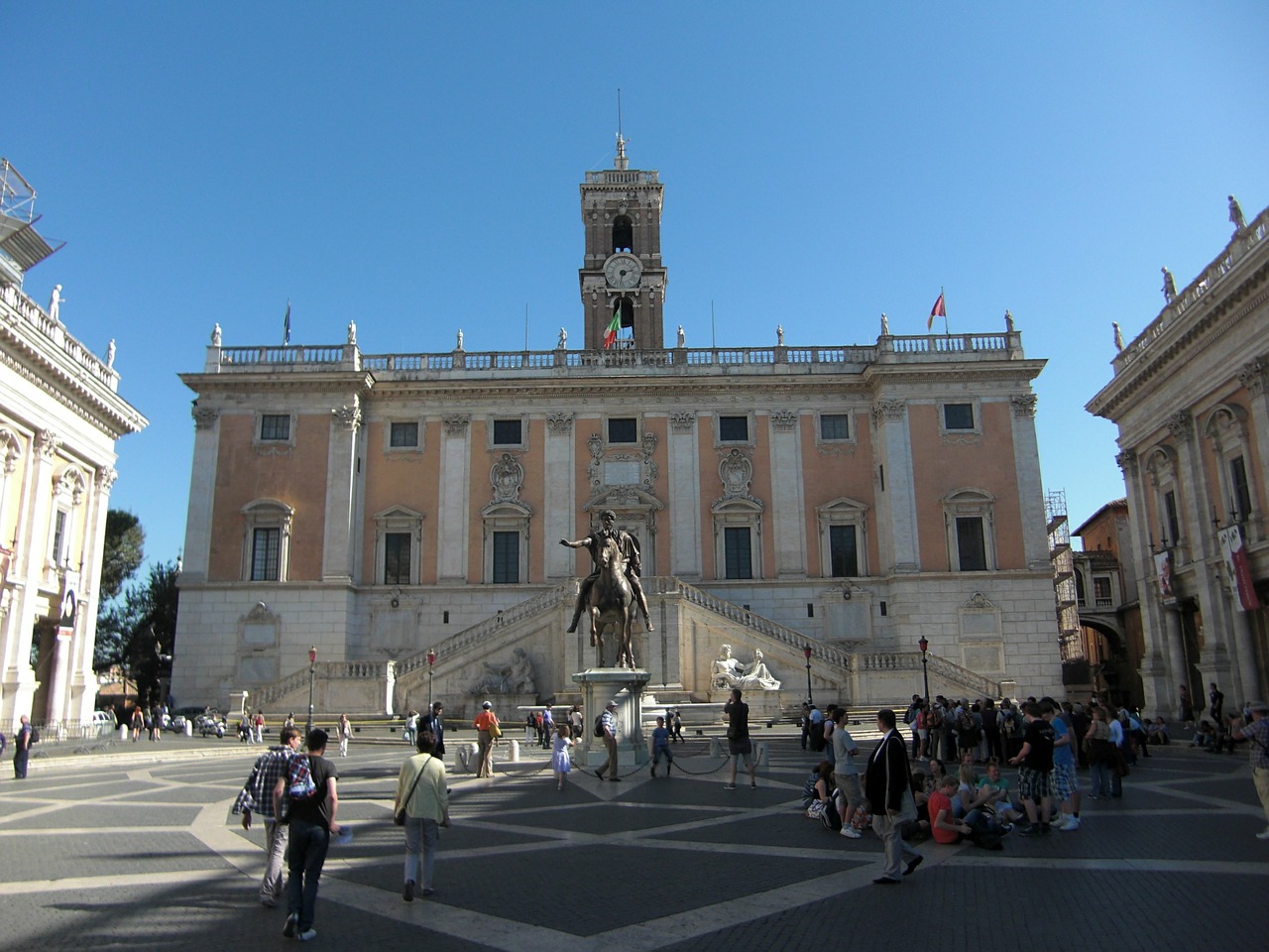 Piazza Del Campidoglio, Roma, Italy, Pastatas, Architektūra, Erdvė, Nemokamos Nuotraukos,  Nemokama Licenzija