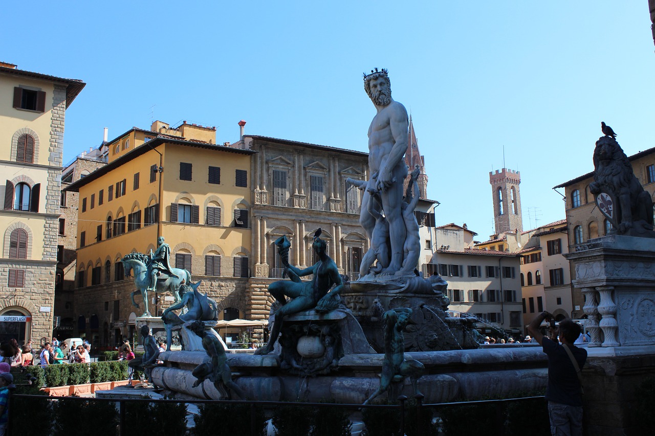 Piazza Della Signoria, Florencija, Italy, Orientyras, Ispanų, Toskana, Pastatas, Architektūra, Nemokamos Nuotraukos,  Nemokama Licenzija