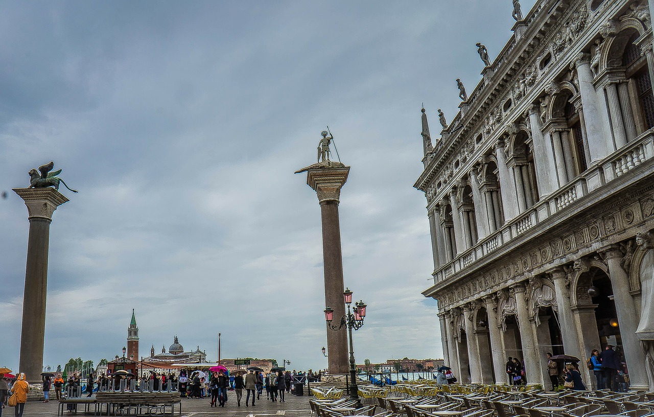 Piazza San Marco, St Ženklo Aikštė, Venecija, Italy, Namai, Žinomas, Romantika, Romantiškas, Pastatai, Struktūros