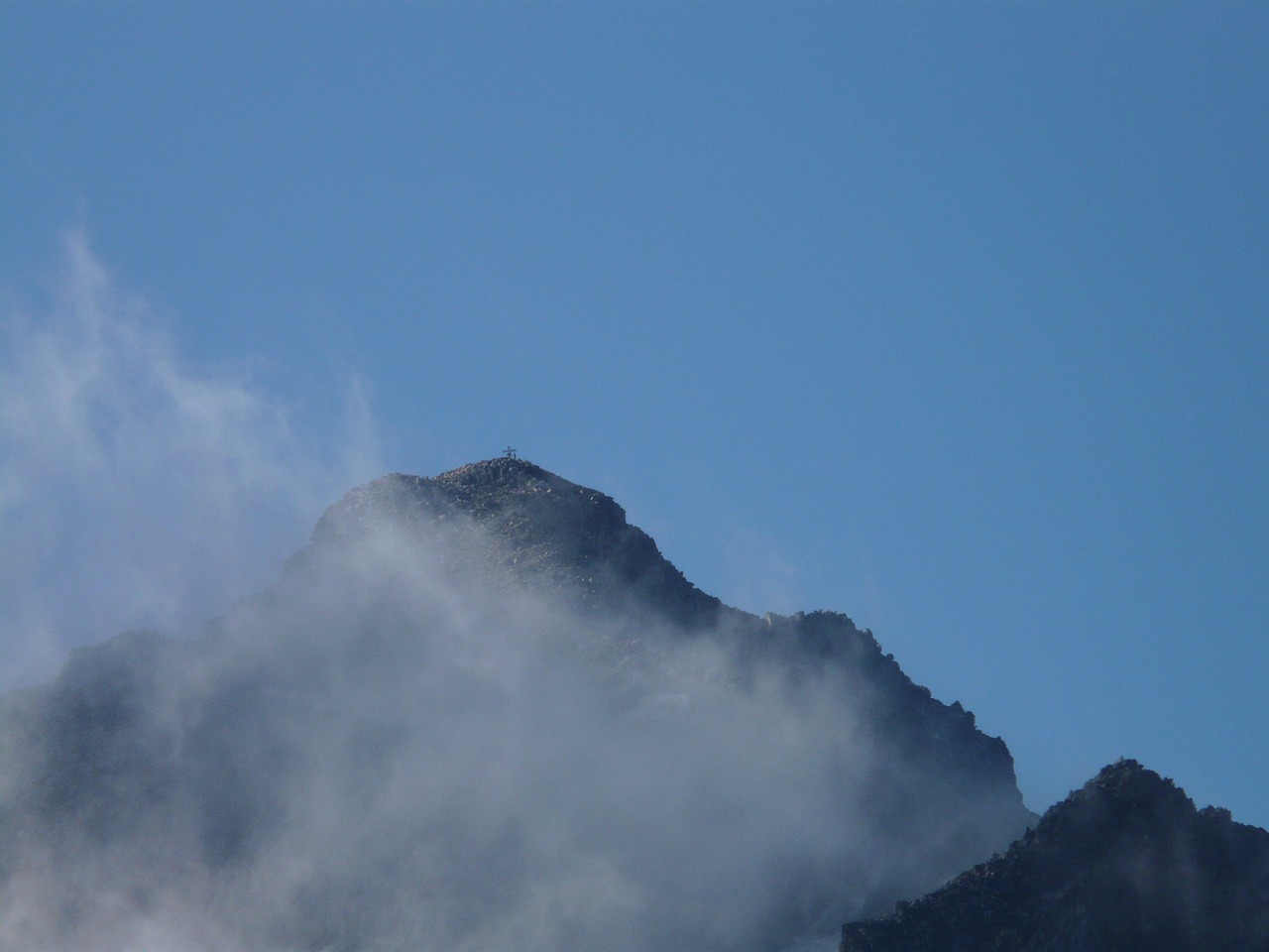 Pico Aneto, Pirėnai, Aukščiausiojo Lygio Susitikimas, Kalnų Viršūnių Susitikimas, Debesys, Net, Viršūnių Susitikimas, Kalnas, Dangus, Debesis