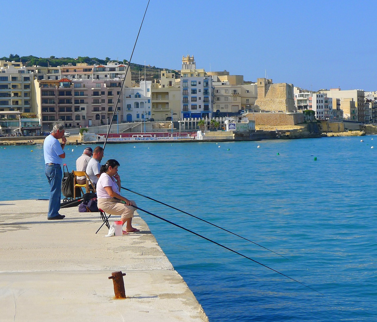 Vaizdingas, Žuvis, Fischer, Žvejys, Malta, Gozo, Viduržemio Jūros, Uostas, Žmogus, Hobis