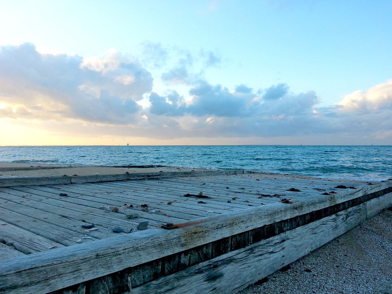 Prieplauka, Laivo Rampa, Dromana, Papludimys, Jūra, Mėlynas, Įlanka, Cloudscape, Pakrantė, Dusk