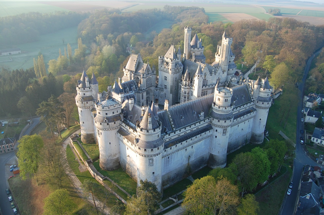 Pierrefonds, Pilis, Oro Vaizdas, France, Nemokamos Nuotraukos,  Nemokama Licenzija