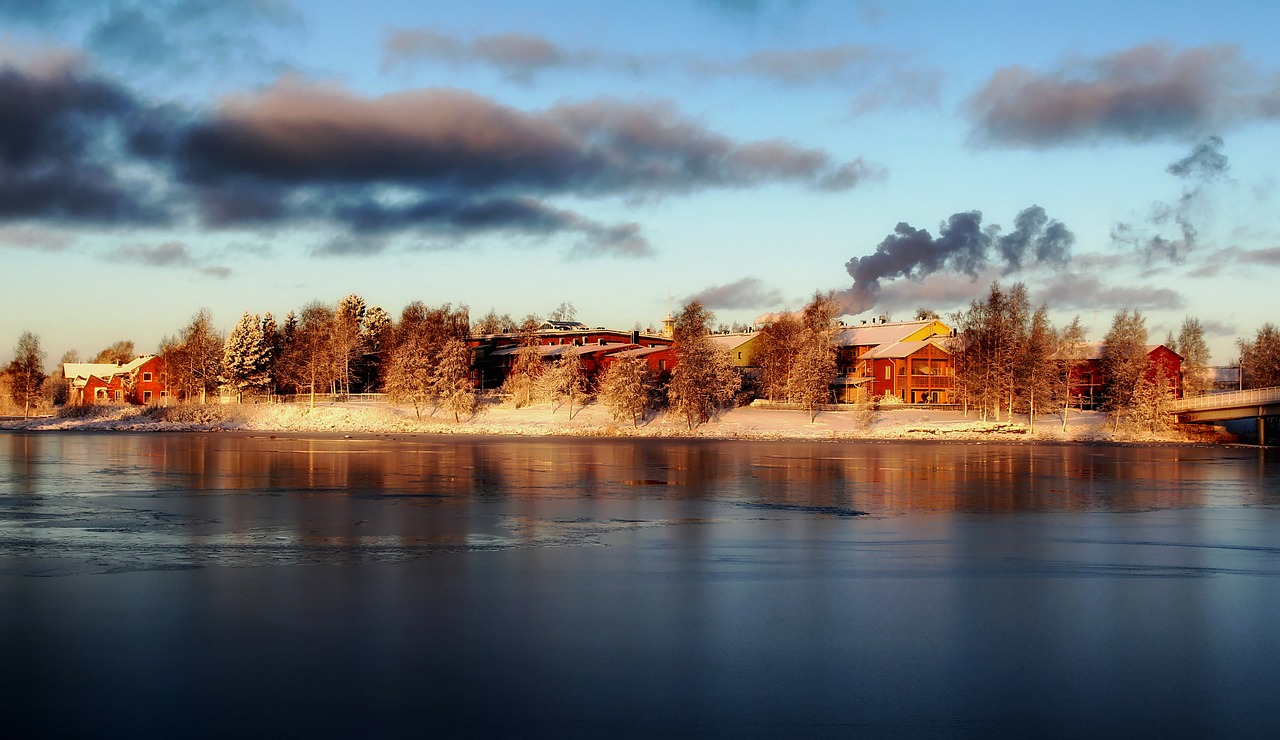 Pikisaari Sala, Finland, Žiema, Sniegas, Ledas, Įlanka, Upė, Vanduo, Sušaldyta, Apmąstymai