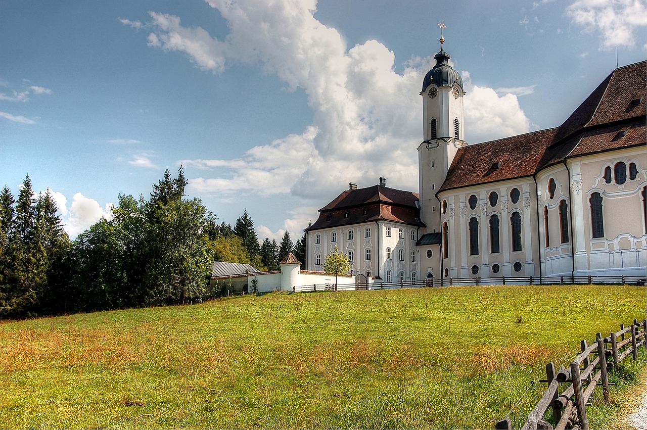 Vyso Piligrimų Bažnyčia,  Bavarija,  Rokoko,  Architektūra,  Religija,  Krikščionybė,  Vokietija,  Piligrimų Bažnyčia,  Menas,  Krikščionių