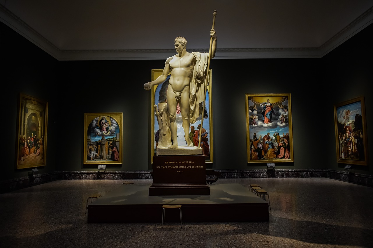 Pinacoteca Di Brera,  Skulptūra,  Menas,  Tapyba,  Interjero,  Galerija,  Kūrinys,  Statula,  Šviesos,  Milanas