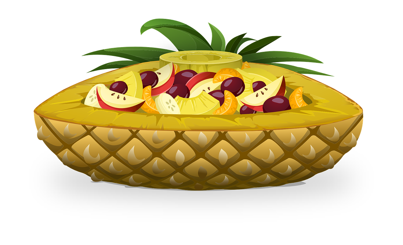 Ananaso Valtis, Vaisiai, Salotos, Ananasai, Maisto Produktai, Geltona, Atogrąžų, Vaisių Salotos, Sveikas, Maistingas