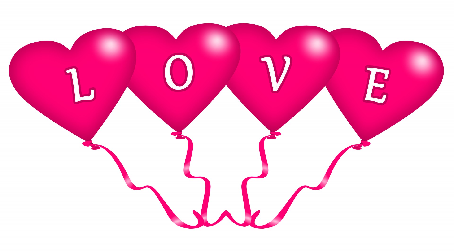 Meilė,  Balionas,  Rožinis,  Rožiniai & Nbsp,  Balionai,  Pranešimas,  Laimingas,  Džiaugsmas,  Romantika,  Valentine