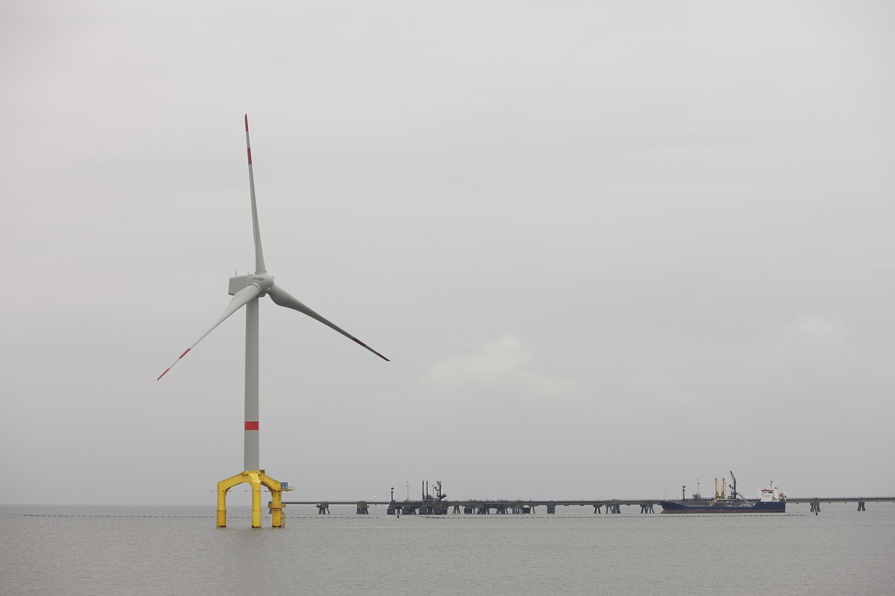Pinwheel, Atviroje Jūroje, Jūra, Vėjo Turbina, Vėjo Energija, Windräder, Energija, Vanduo, Šiaurės Jūra, Elektros Energijos Gamyba