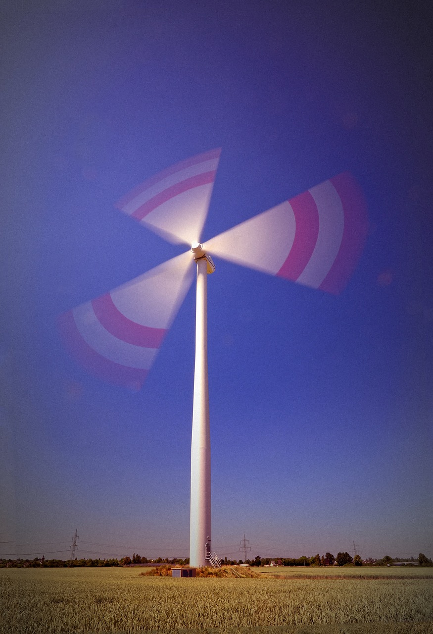 Pinwheel, Vėjo Energija, Energija, Aplinkosaugos Technologijos, Vėjo Energija, Dabartinis, Atsinaujinanti Energija, Dangus, Mėlynas, Kraštovaizdis