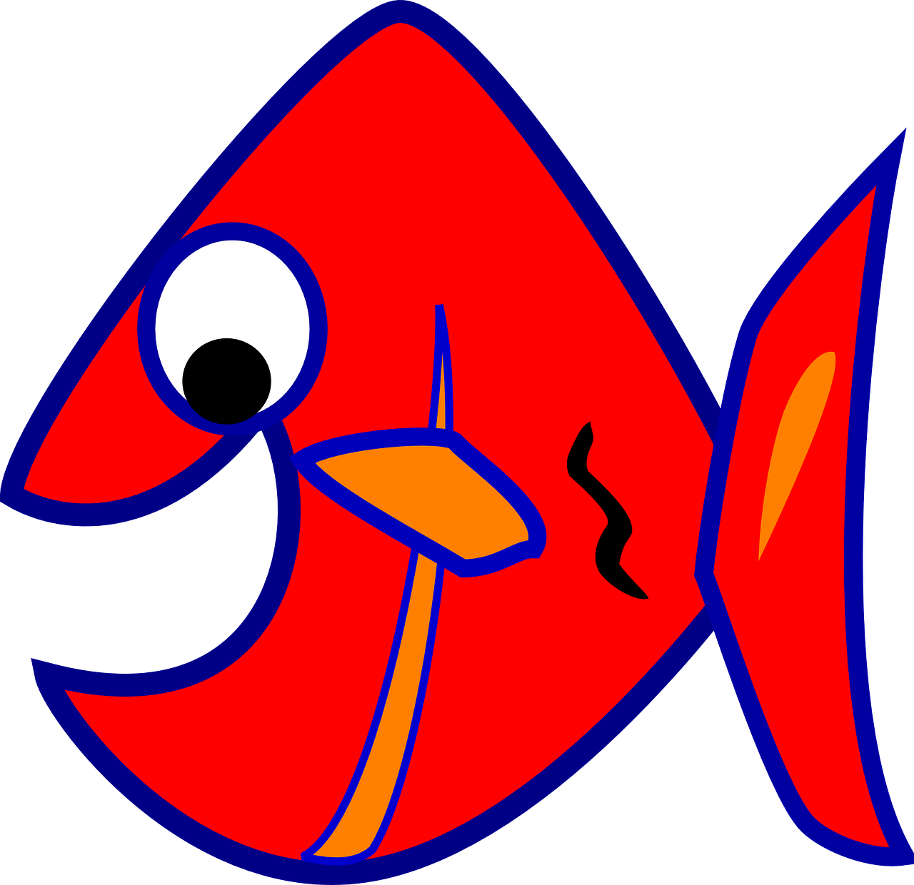 Piranha, Žuvis, Piraña, Raudona, Oranžinė, Animacinis Filmas, Komiksas, Jūros Gyvenimas, Gyvūnas, Nemokama Vektorinė Grafika