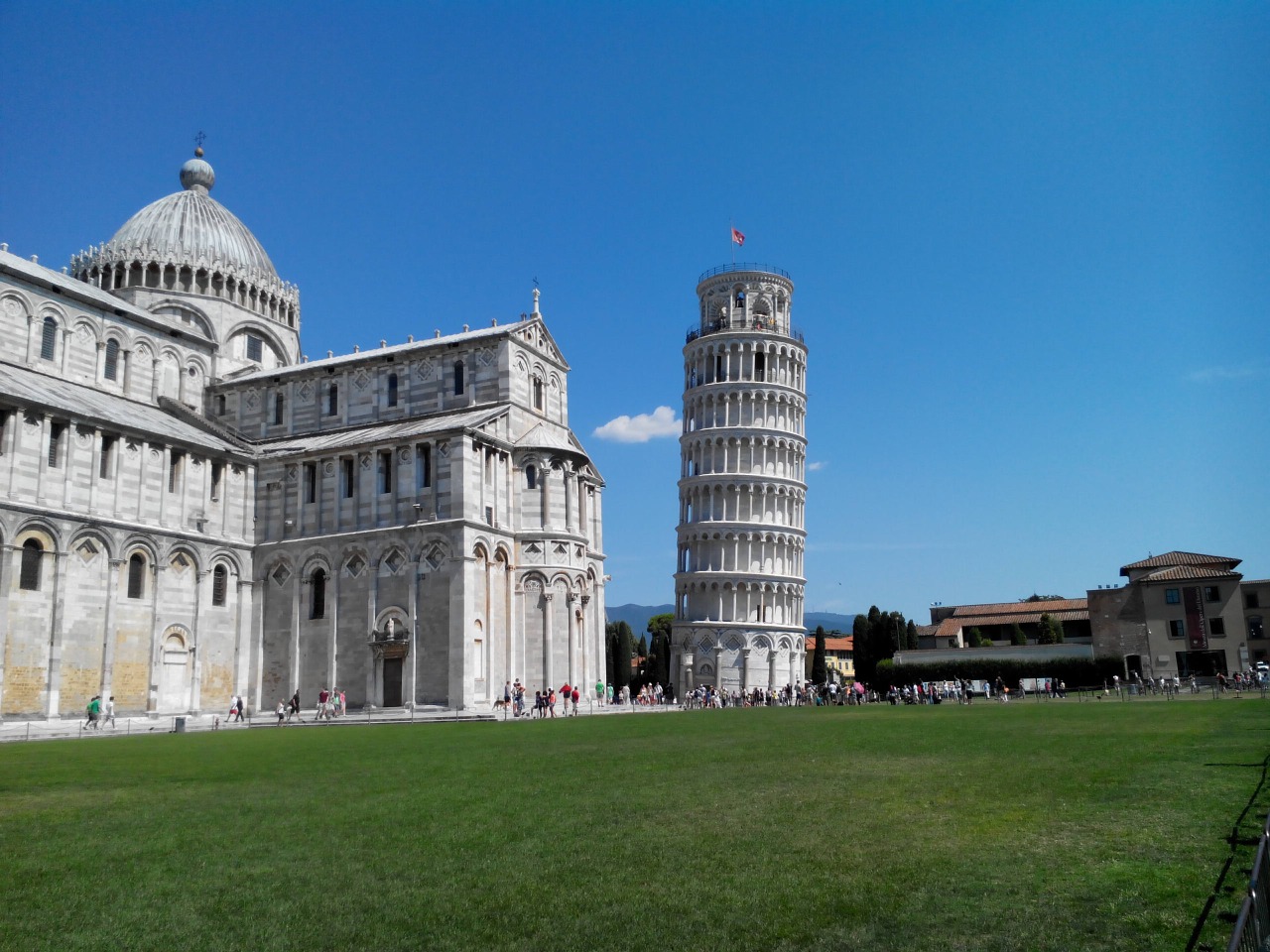Pisa, Torre, Piazza Dei Miracoli, Toskana, Paminklas, Darbai, Mėlynas Dangus, Kultūra, Viduramžiai, Turizmas