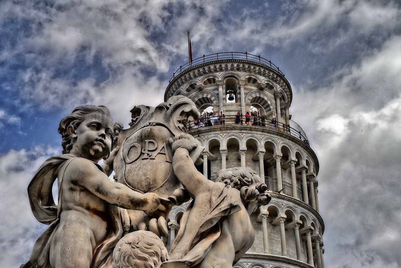 Pisa, Pasviręs Bokštas, Toskana, Italy, Nemokamos Nuotraukos,  Nemokama Licenzija