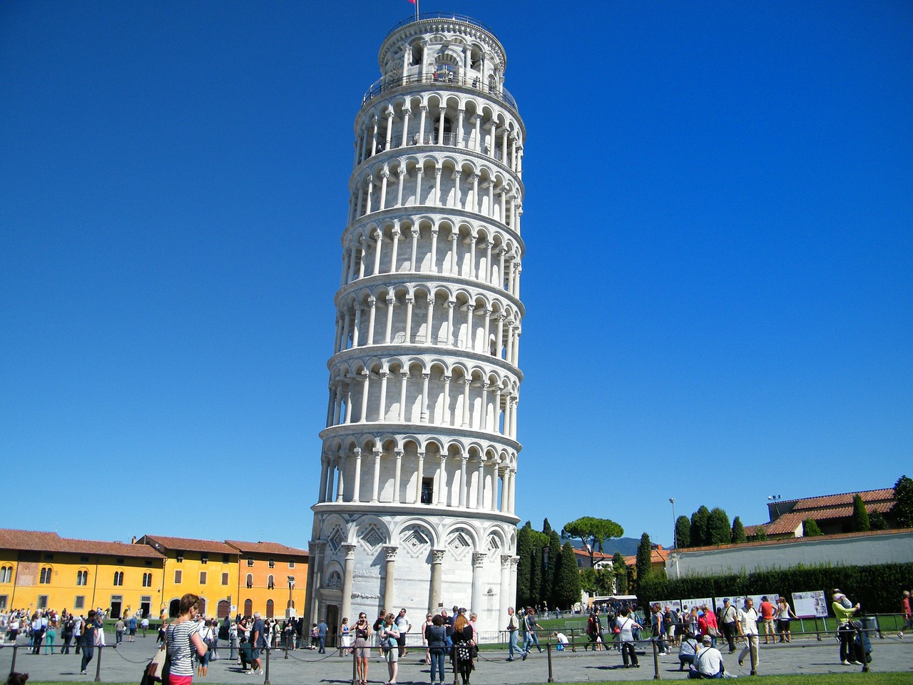 Pisa, Pasviręs Bokštas, Nenumatytas Pakrypimas, Pisano Bokštas, Italy, Architektūra, Piazza Dei Miracoli, Orientyras, Istorinis, Nemokamos Nuotraukos