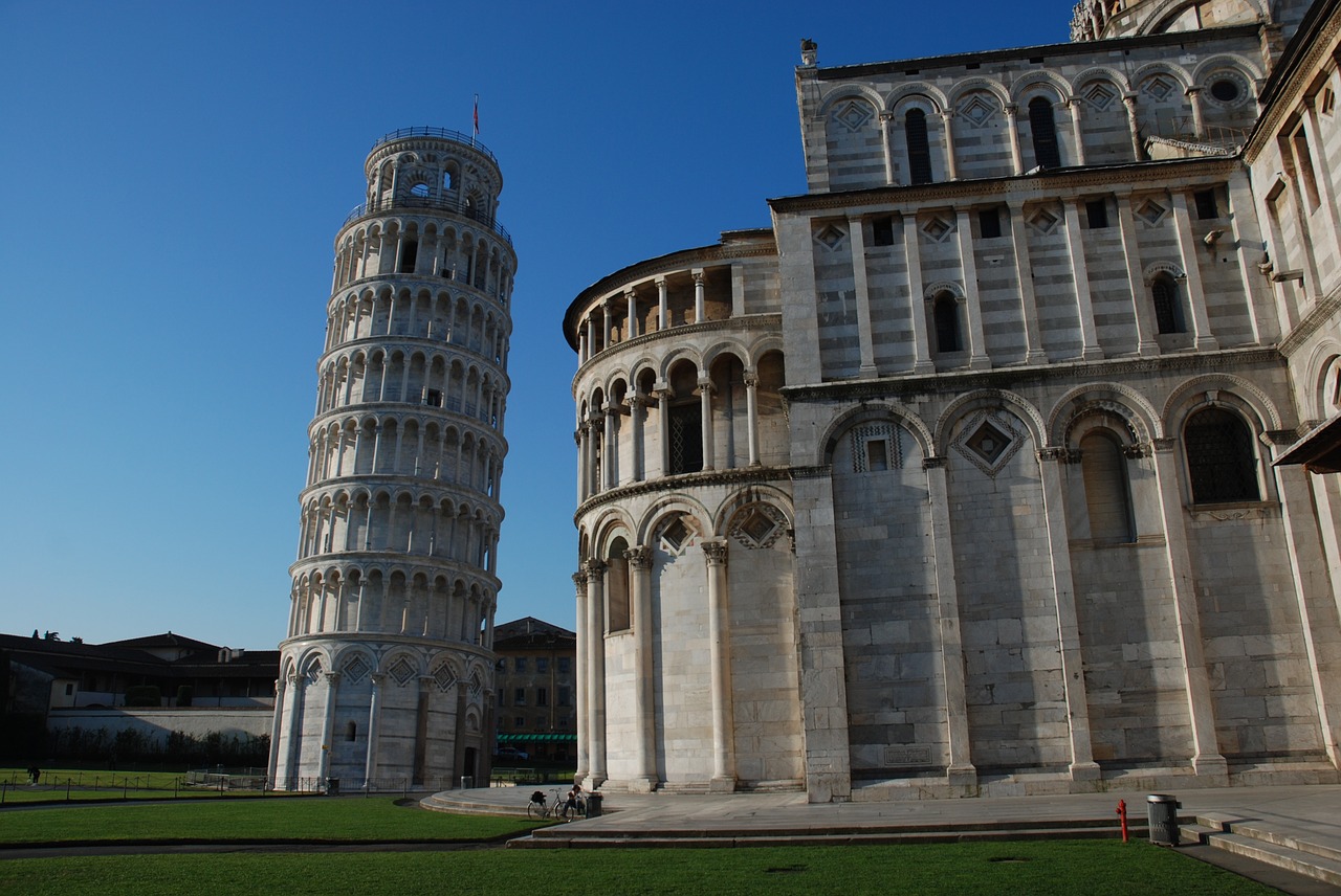 Pisa, Italy, Italia, Baptistery, Toskana, Pasviręs Bokštas, Kelionė, Kelionė, Šventė, Kraštovaizdis