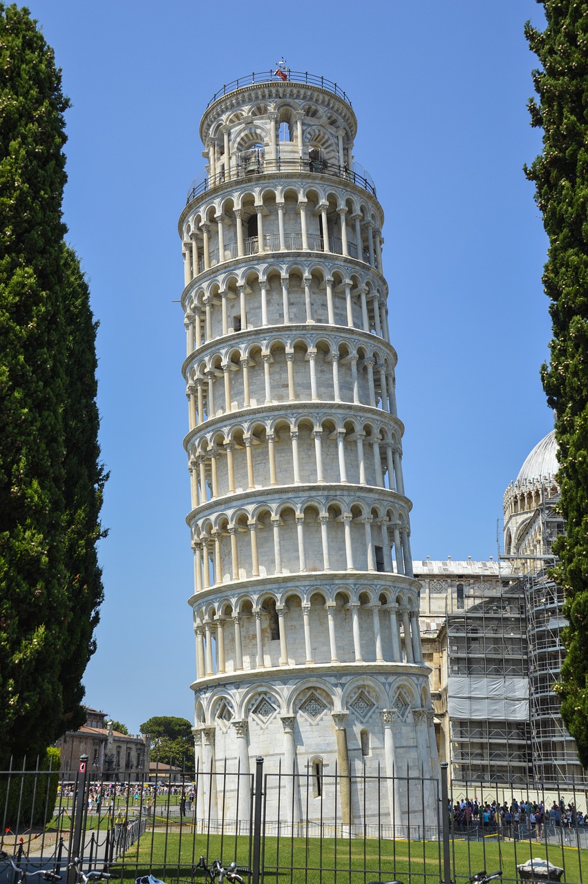 Pisa, Italy, Toskana, Piazza, Miracoli, Marmuras, Architektūra, Europa, Ispanų, Atsilenkimas