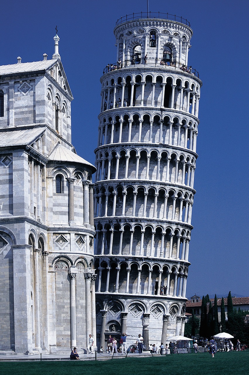Pisa, Dom, Pasviręs Bokštas, Italy, Architektūra, Pastatas, Bažnyčia, Santa Maria Assunta, Stebuklų Vieta, Piazza Dei Miracoli